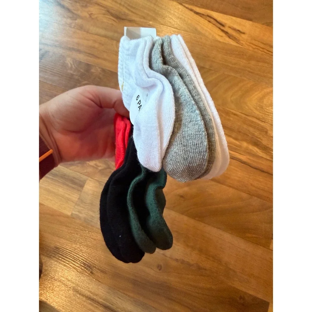 Nike Ankle Socks Infant 12-24M Multicolor NEW 6-Pack Lightweight NN1169-U10
